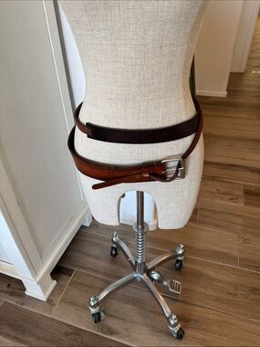 Diesel leather wrap belt